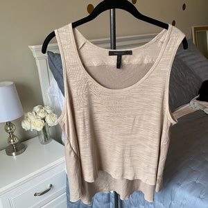 BCBG Sheer Back Crop Top